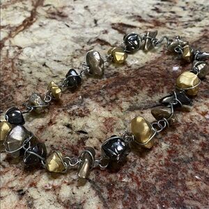 ABRA Metallic Beaded Necklace